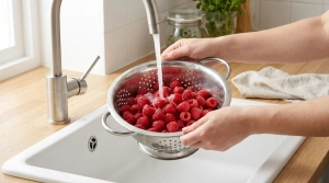 Étape 1: Commencez par trier délicatement les framboises e...