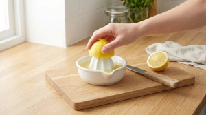 Étape 2: Coupez le citron en deux et pressez-le pour en ext...