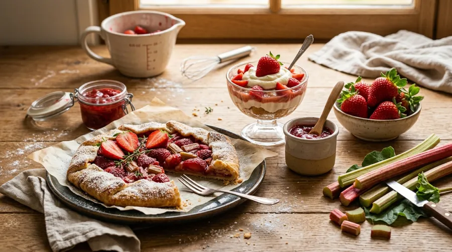 Duo Royal : Fraise et Rhubarbe